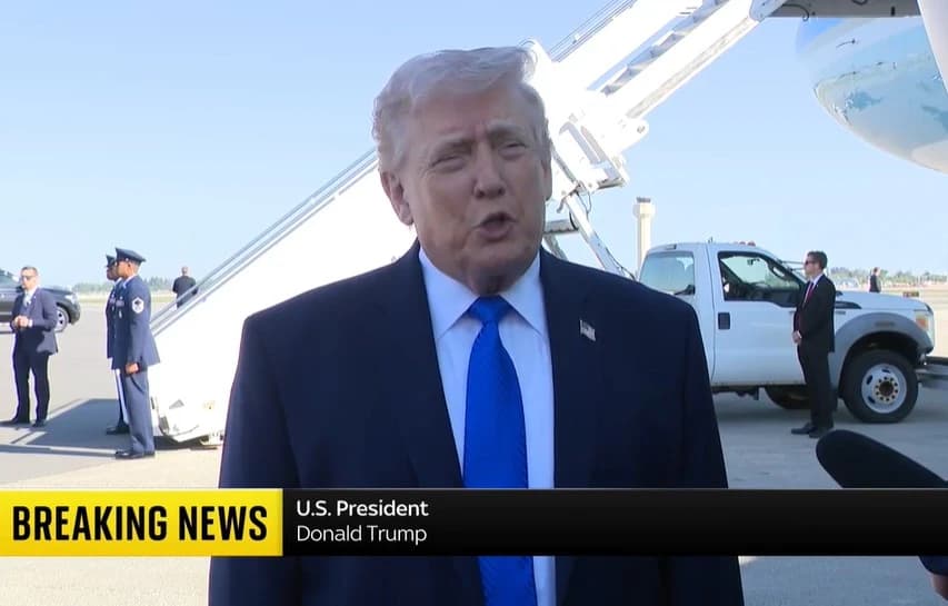 Trump se obratio novinarima prije ukrcavanja
