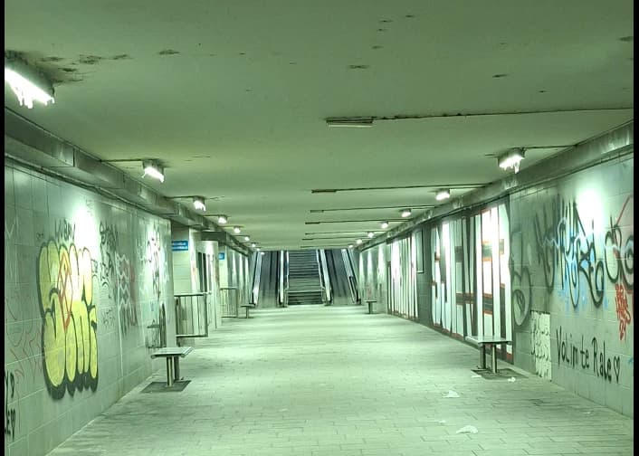 Kako noću izgleda pothodnik u sarajevskom naselju Stup?