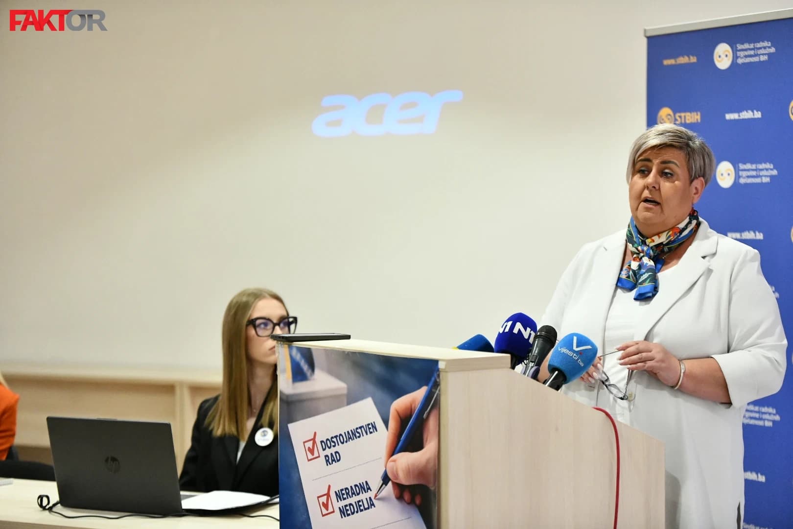 Mersiha Beširović, predsjednica Sindikat trgovine