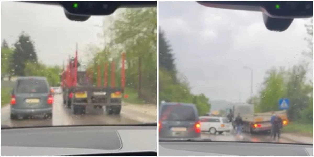 Zbog sudara dva vozila u Semizovcu stvorene velike gužve