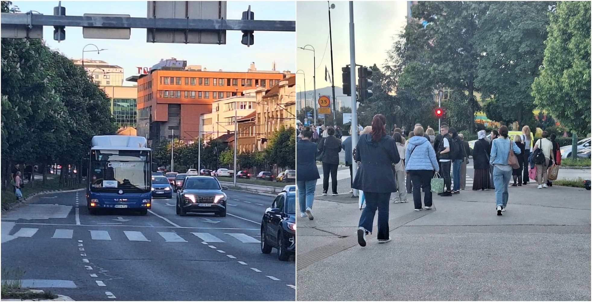 Autobus Centrotransa stao na glavnoj saobraćajnici u Sarajevu, putnici nastavili pješke