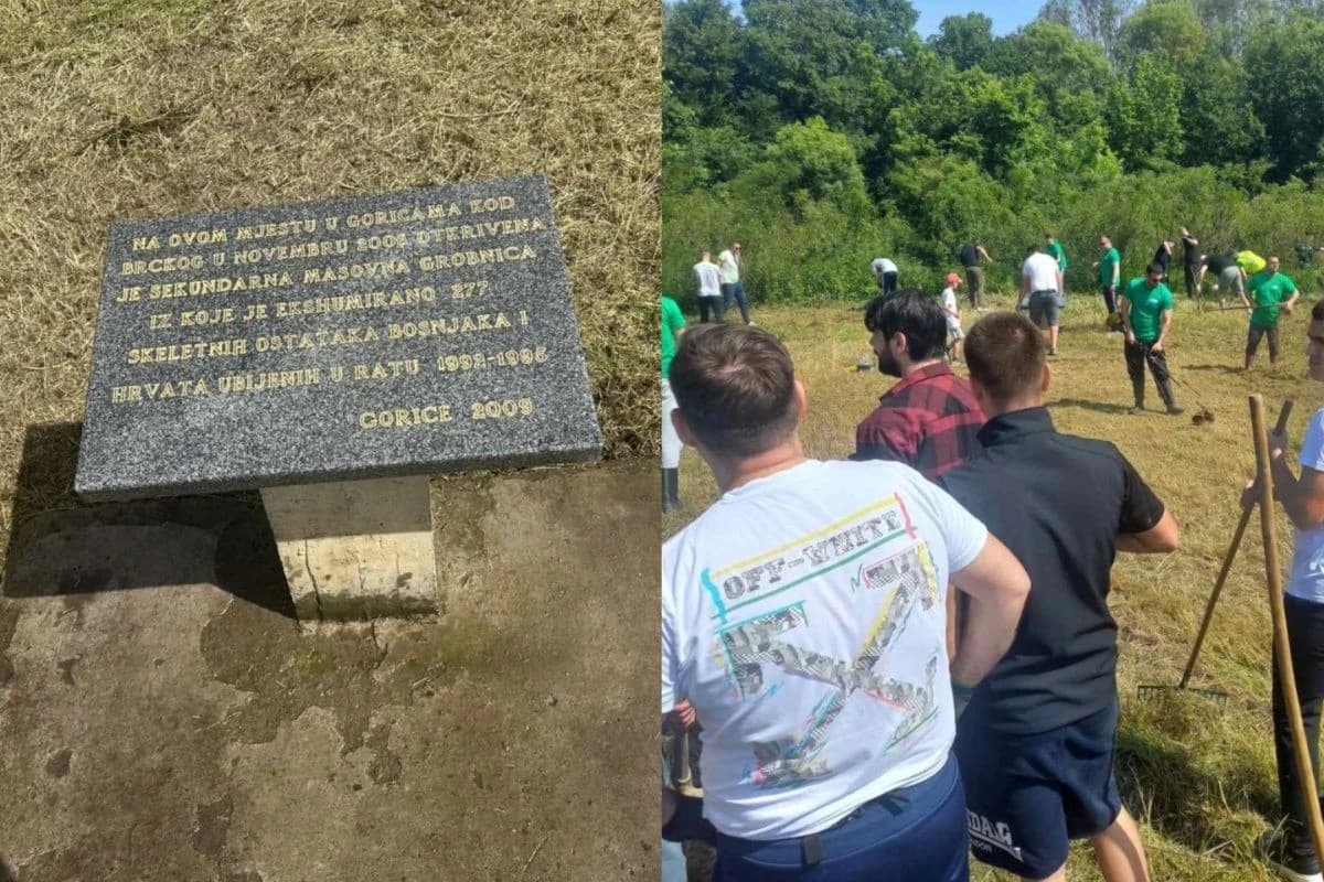 Mladi SDA Brčko distrikta uredili lokaciju sekundarne masovne grobnice
