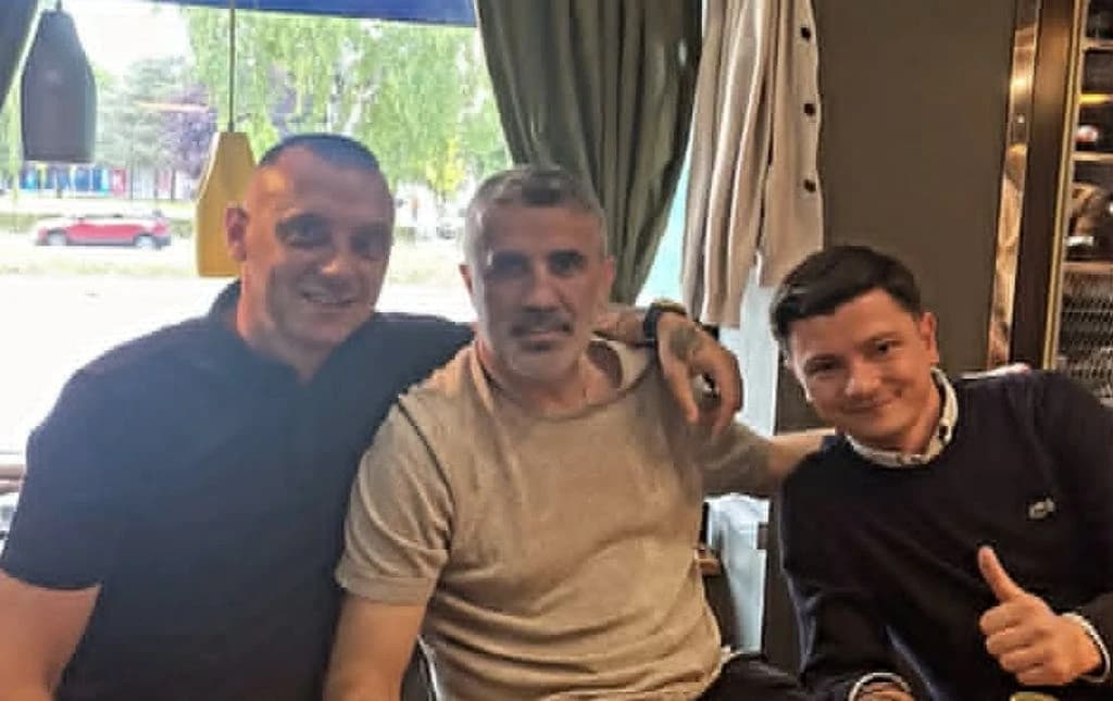 Zarić (desno) u društvu Zorana Mamića, koji se brine o sportskoj politici Sarajeva