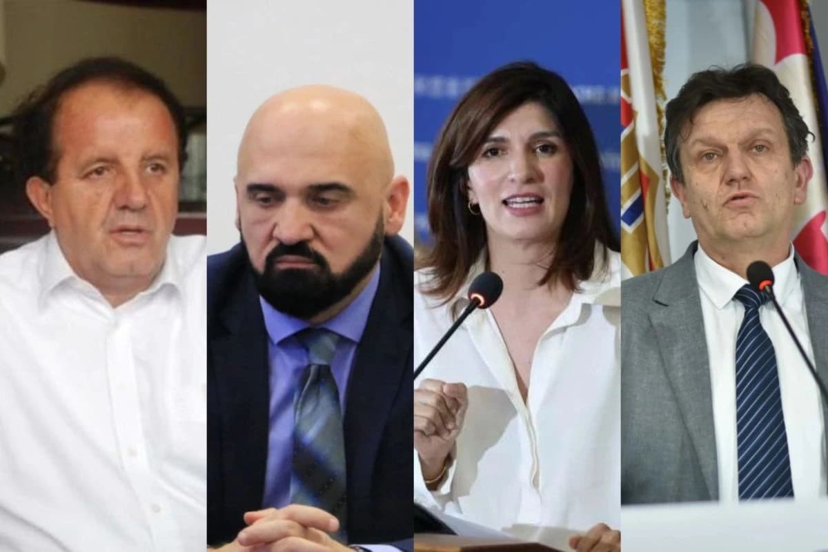 Lideri stranaka Sefer Halilović (BPS), Ramo Isak (SN), Sabina Ćudić (NS) i Branko Blanuša (SDS)