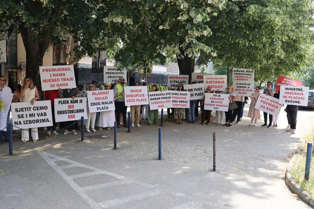 Nema dogovora s Vladom HNK: Sindikat pravosuđa nastavlja štrajk upozorenja