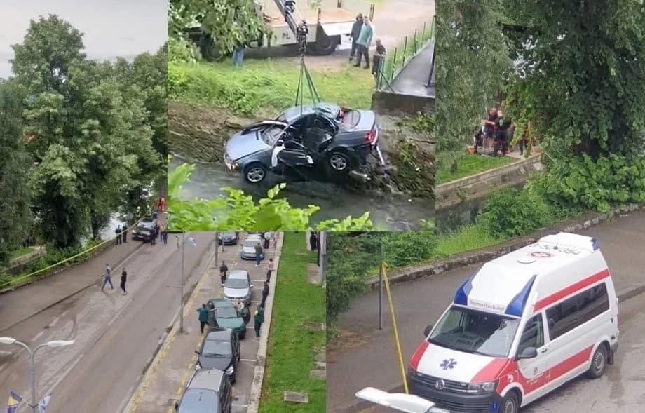 Automobil izvučen iz Une