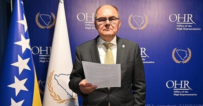 Šta je Christian Schmidt poručio u svom obraćanju bh. javnosti