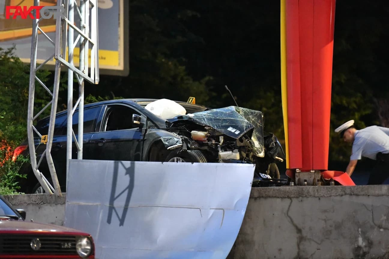 Automobil se zabio u benzinsku pumpu u Istočnom Sarajevu