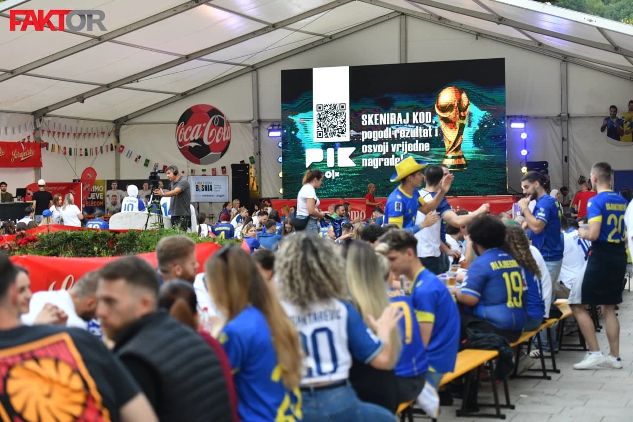 Fan zone u Sarajevu bit će popunjene do posljednjeg mjesta