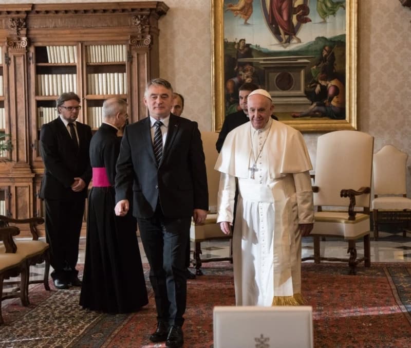 Željko Komšić i papa Franjo