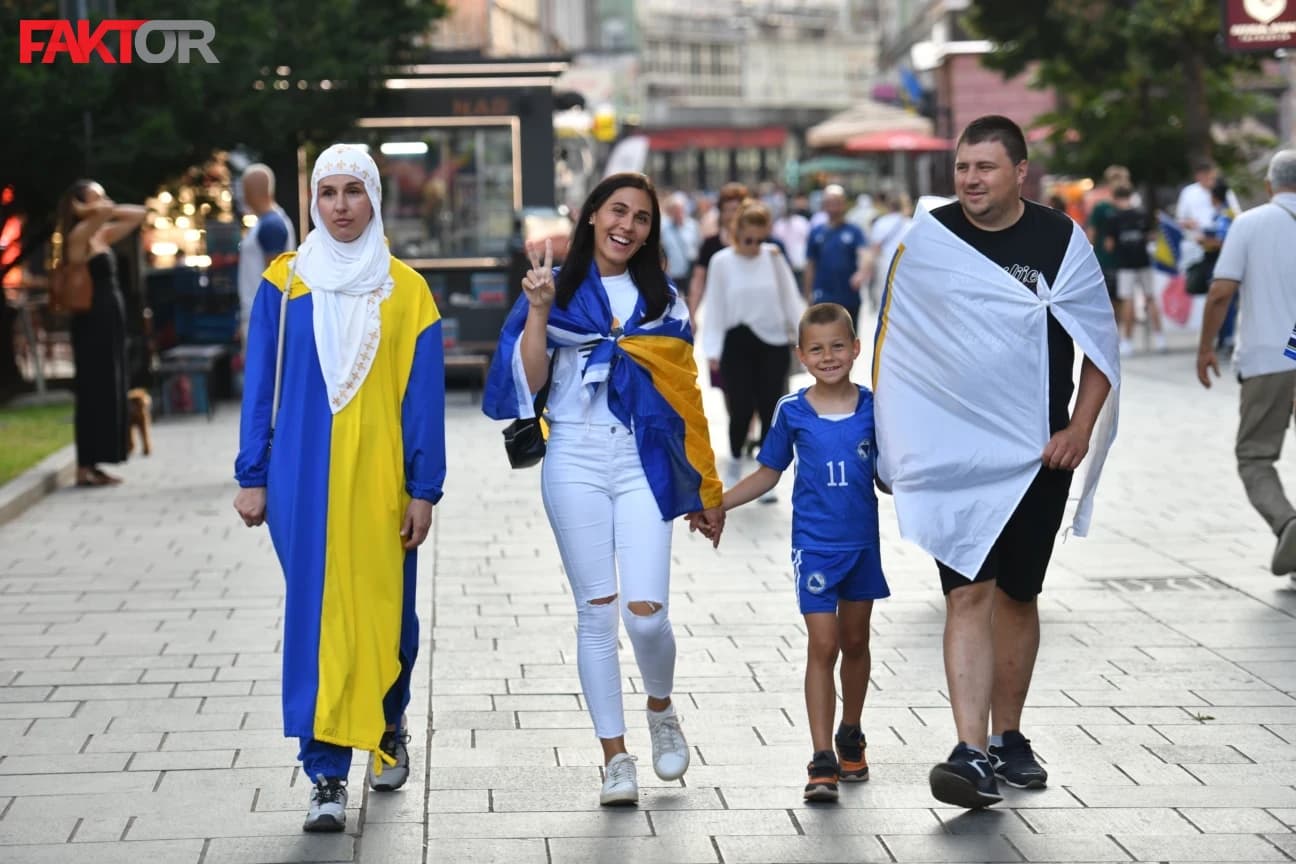 Zagrijava se atmosfera u Sarajevu pred historijski meč