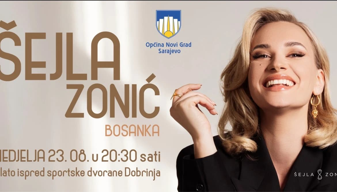 "Bosanka": Koncert Šejle Zonić na platou kod sportske dvorane "Dobrinja" 23. augusta