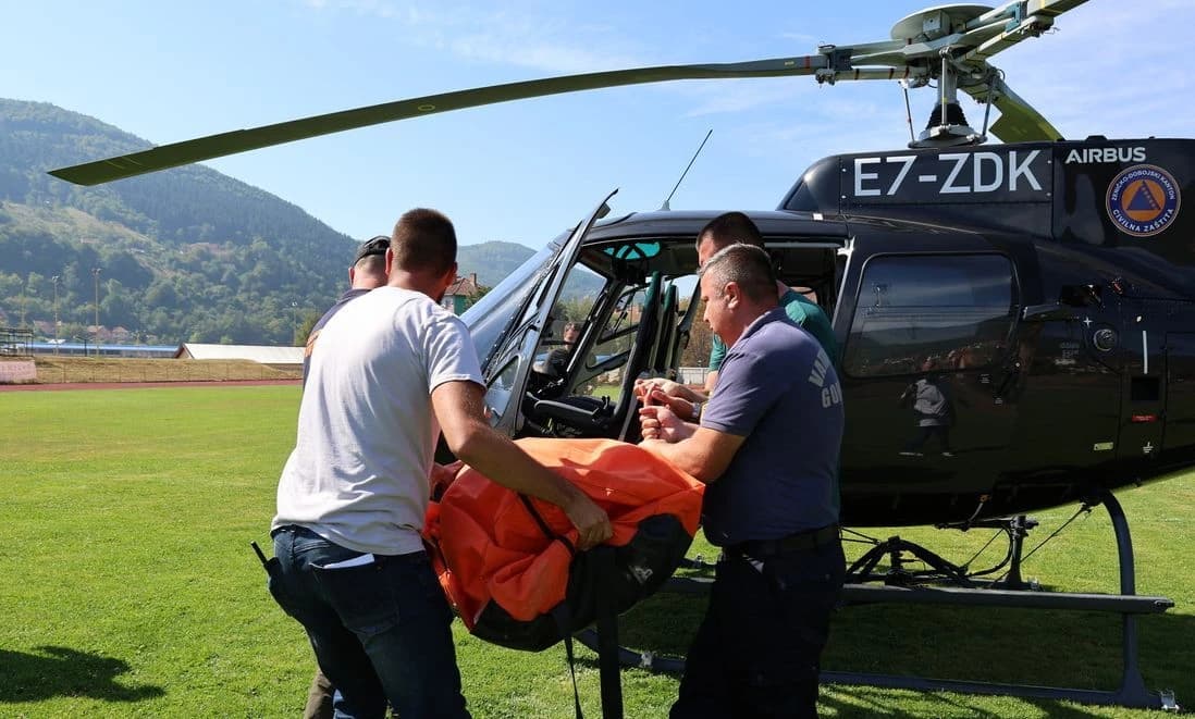Zahvaljujući helikopteru iz ZDK pod kontrolom požar kod Goražda