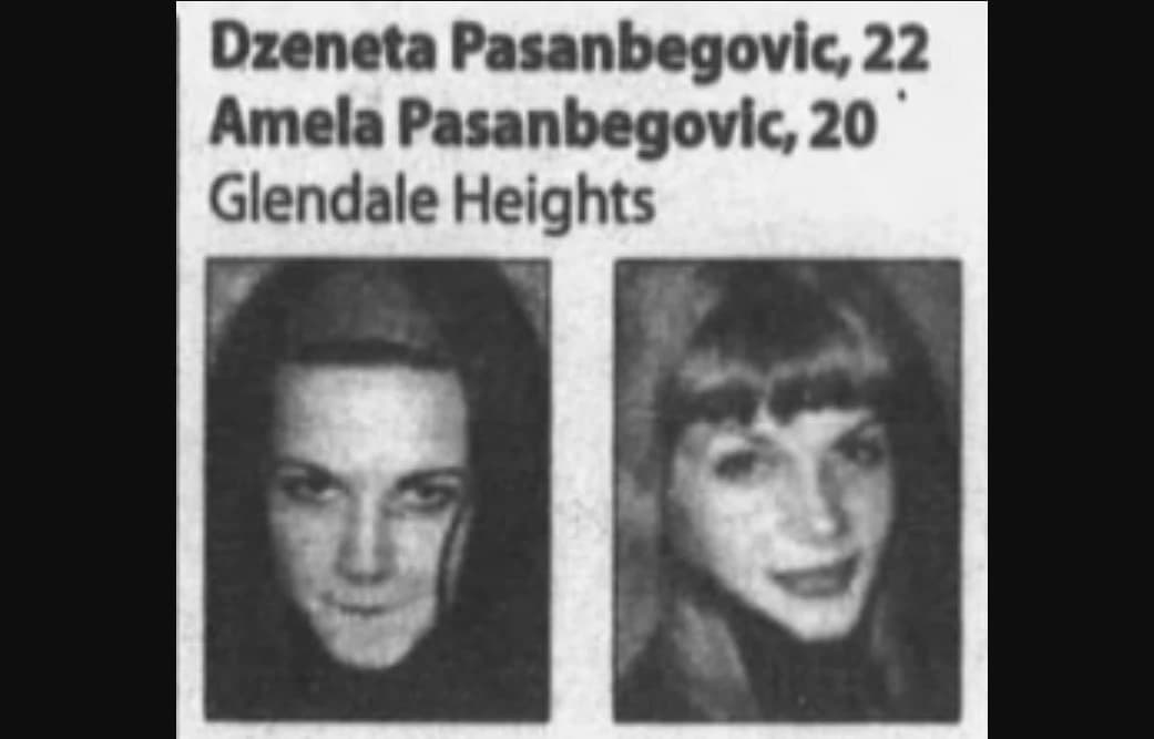Fotografija sestara objavljena u Chicago Tribuneu 15. jula 1995.
