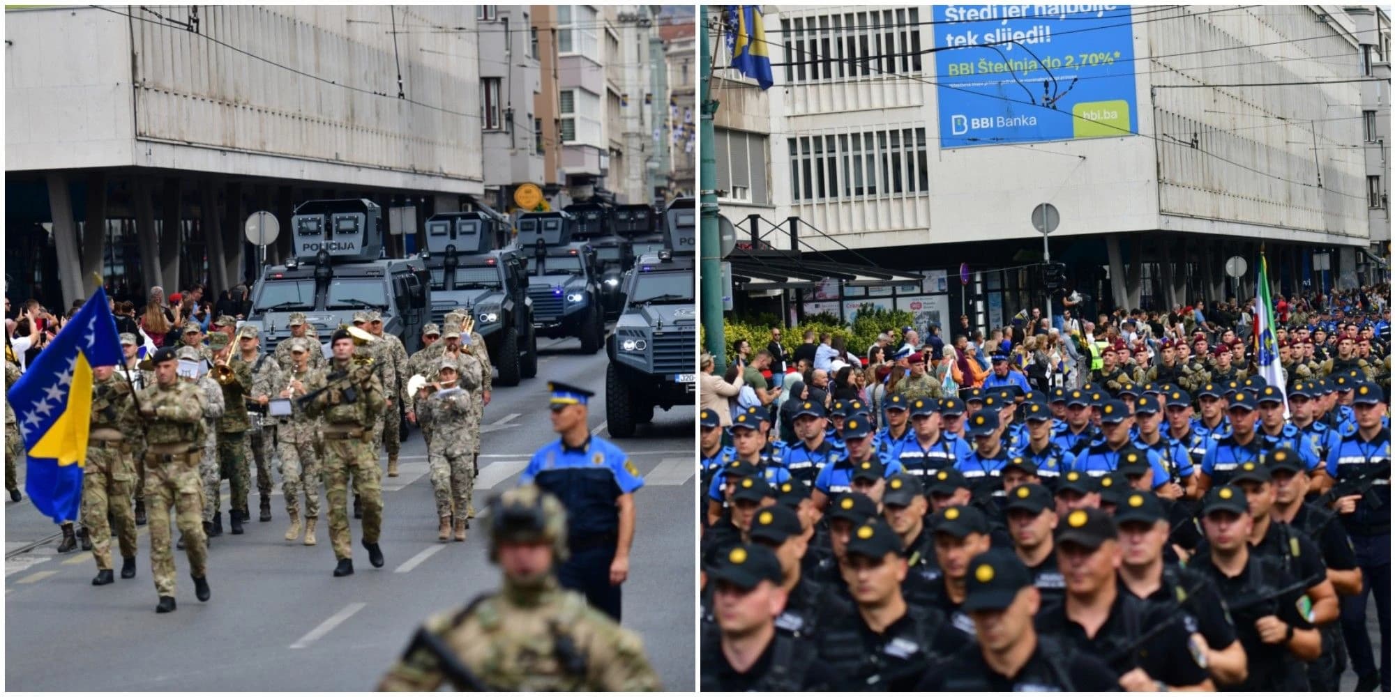Defile pripadnika policije u Sarajevu