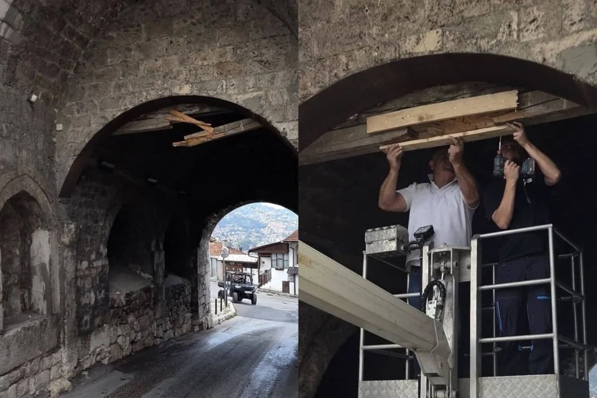 Sanacija grede na Višegradskoj kapiji