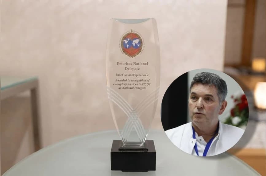 Svjetsko priznanje za dr. Gavrankapetanovića: Počast za životno djelo i doprinos ortopediji