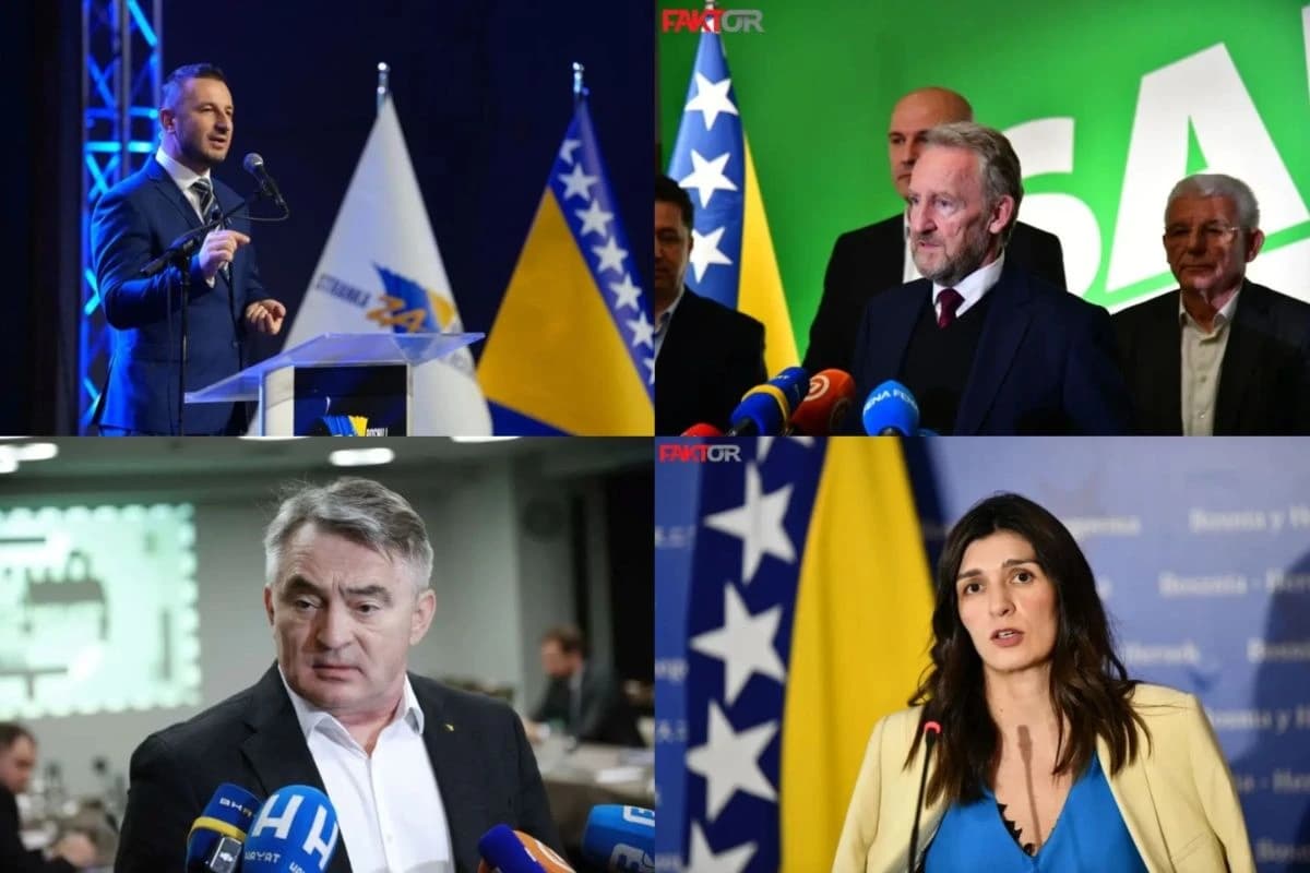 Semir Efendić, Bakir Izetbegović, Željko Komšić i Sabina Ćudić
