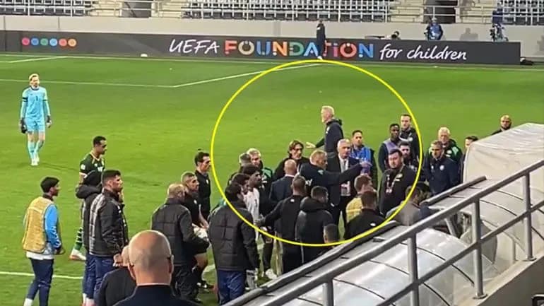 UEFA istražuje izraelskog igrača zbog navodnog pljuvanja člana stručnog štaba Irske