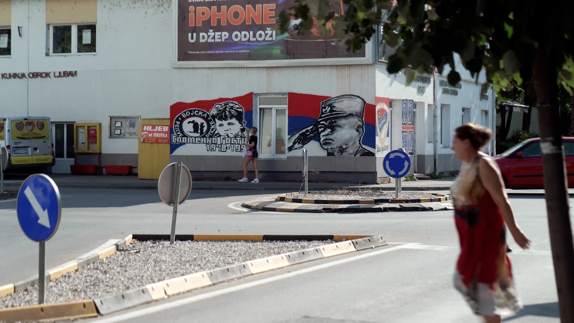 Mural Ratka Mladića u Foči naslikan u aprilu 2021. godine