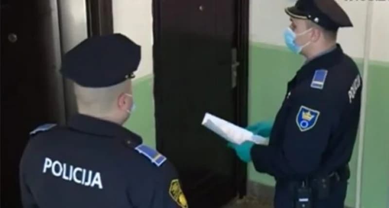 Policija, provjera samoizolacija 