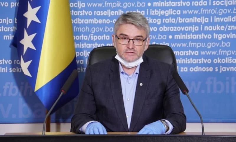 Federalni ministar za pitanja boraca i invalida odbrambeno-oslobodilačkog rata Salko Bukvarević 
