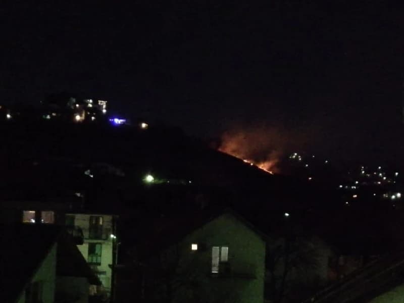 Požar se širi zbog vjetra i šiblja