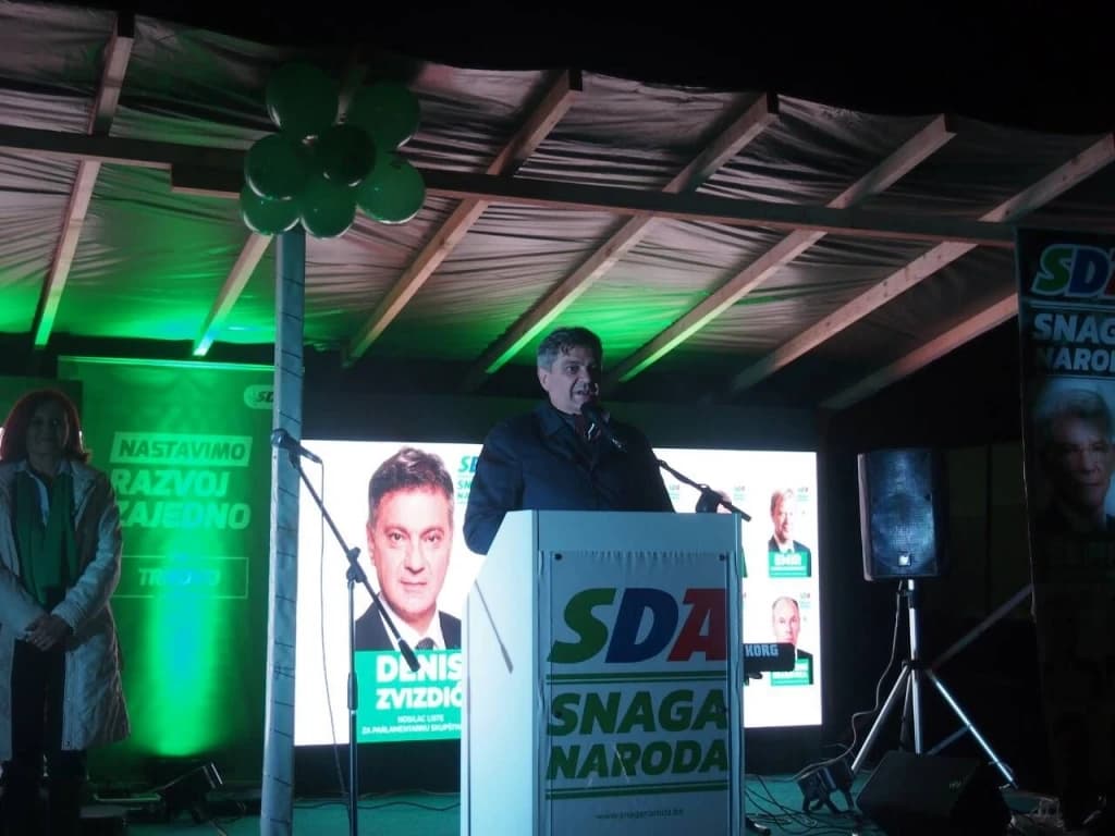 Predizborni skup SDA u Trnovu
