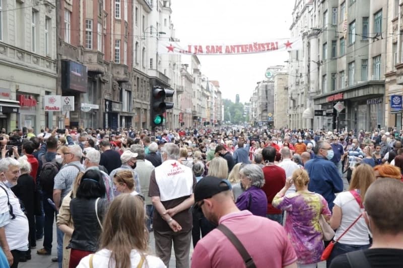 Detalj s protesta