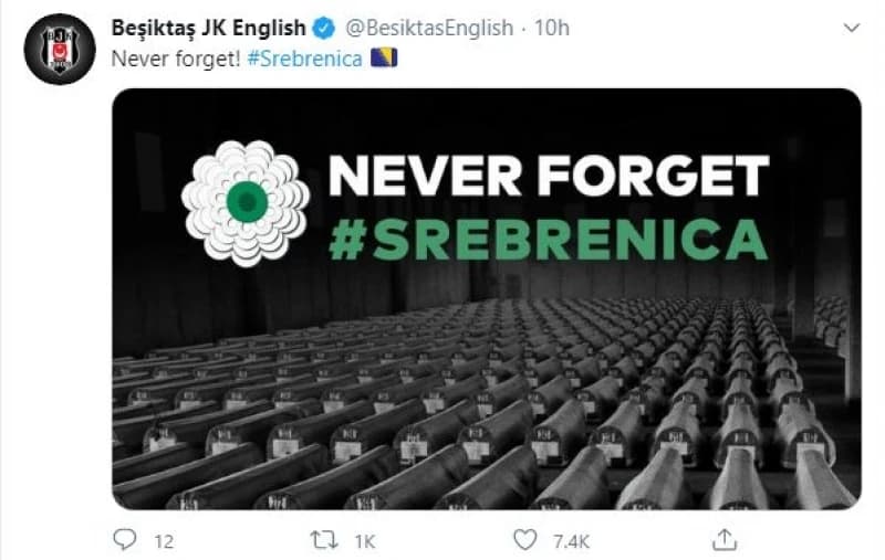 Turski velikan odao počast žrtvama genocida u Srebrenici