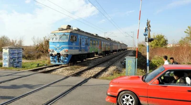 Malešići, pružni prijelaz