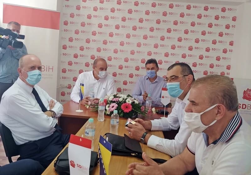 Detalj tokom posjete Novalića SD-u