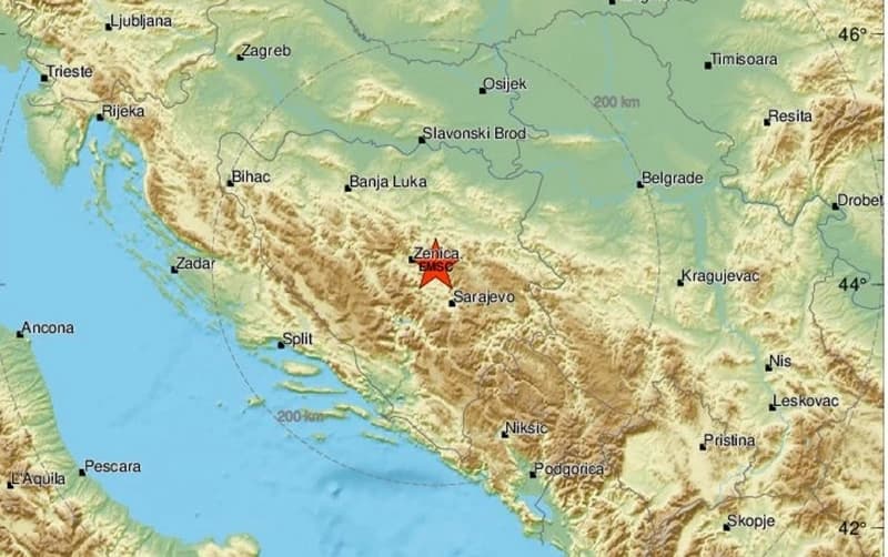 Epicentar sjeverno od Sarajeva: Zemljotres pogodio centralni dio BiH