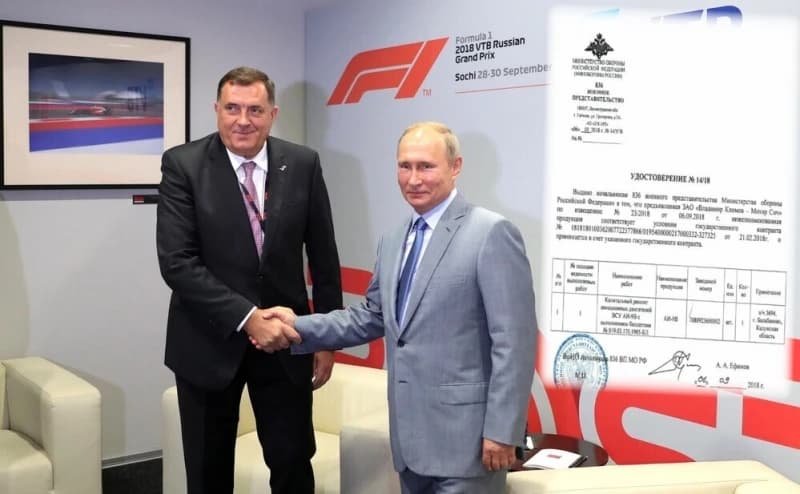 Milorad Dodik i Vladimir Putin