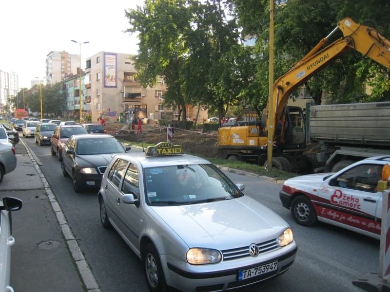 Tuzla: Gužva u Rudarskoj ulici