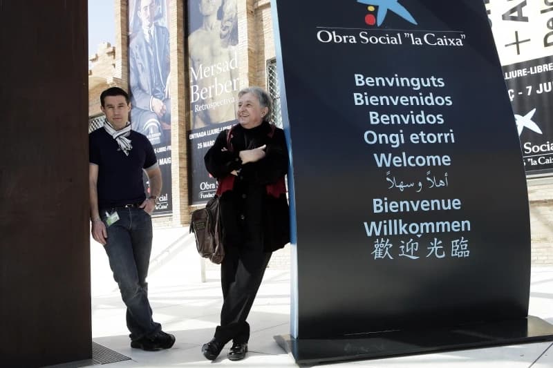 Ensar s ocem Mersadom Berberom, velikim bh. slikarom u Barceloni