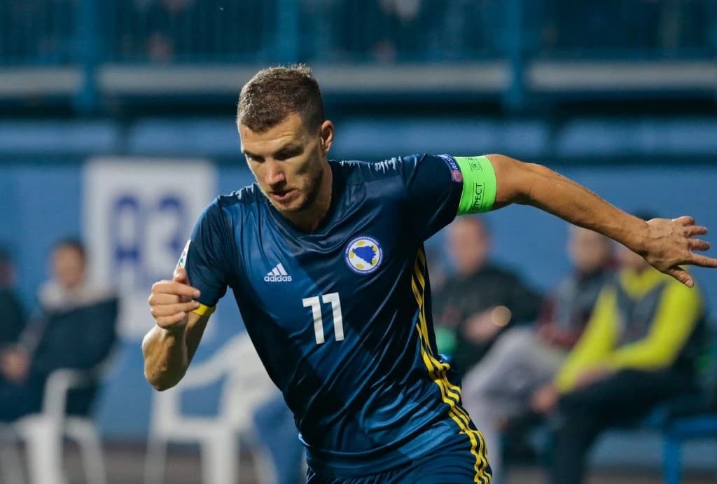 Kapiten fudbalske A reprezentacije BiH Edin Džeko na kontu ima 55 golova u reprezentativnom dresu