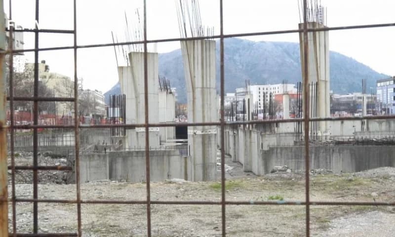 Mostar, sportska dvorana, gradiliste