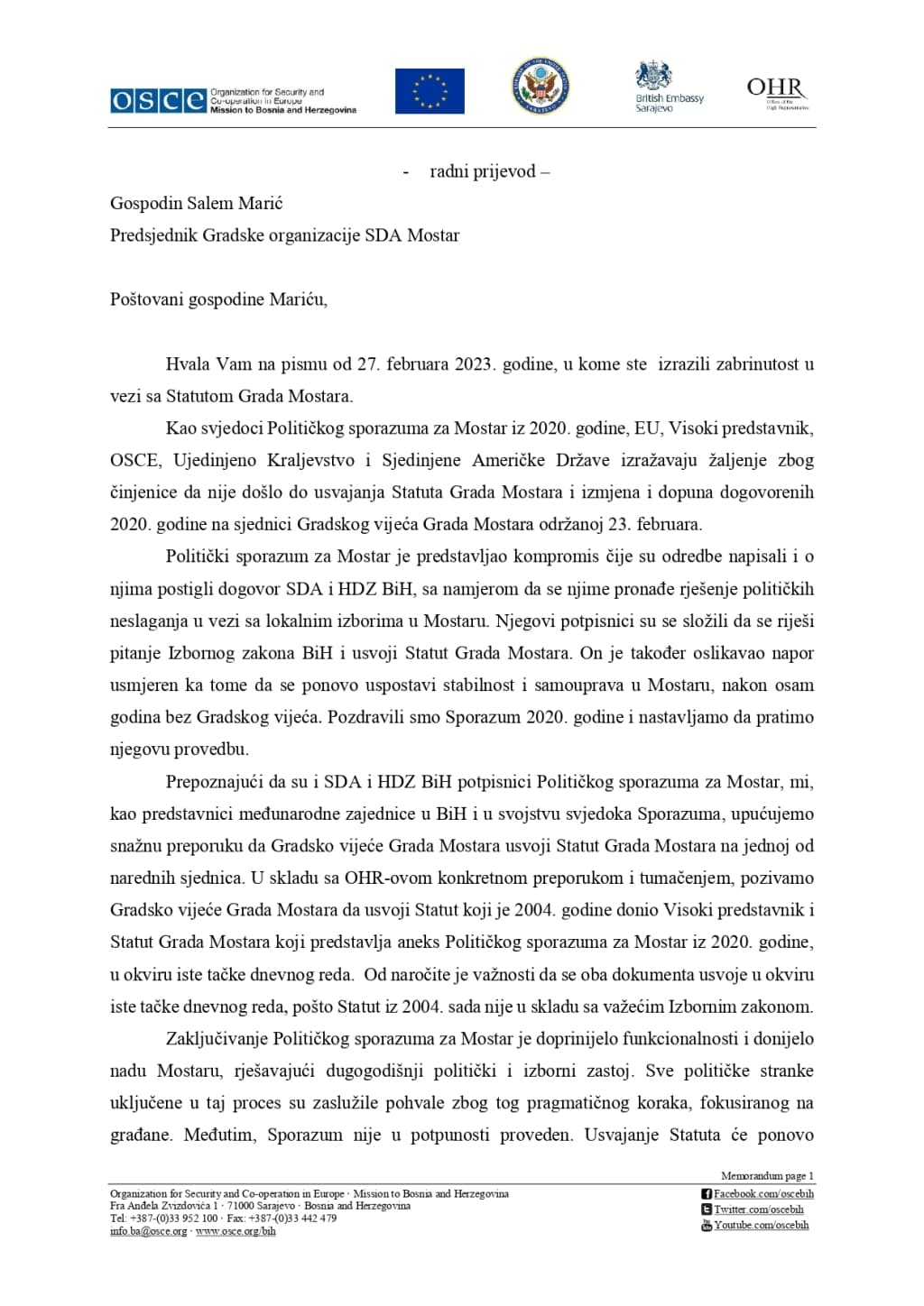 2023-03-27 OSCE.EU.US.UK.OHR to SDA Mostar.prijevod (1) - Copy (1)_page-0001.jpg