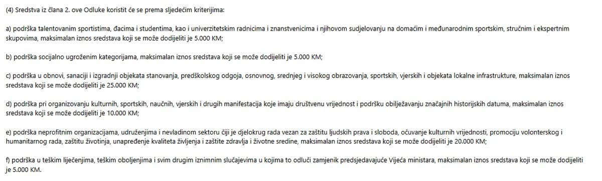 Kriteriji koje je objavio ministar odbrane BiH Zukan Helez