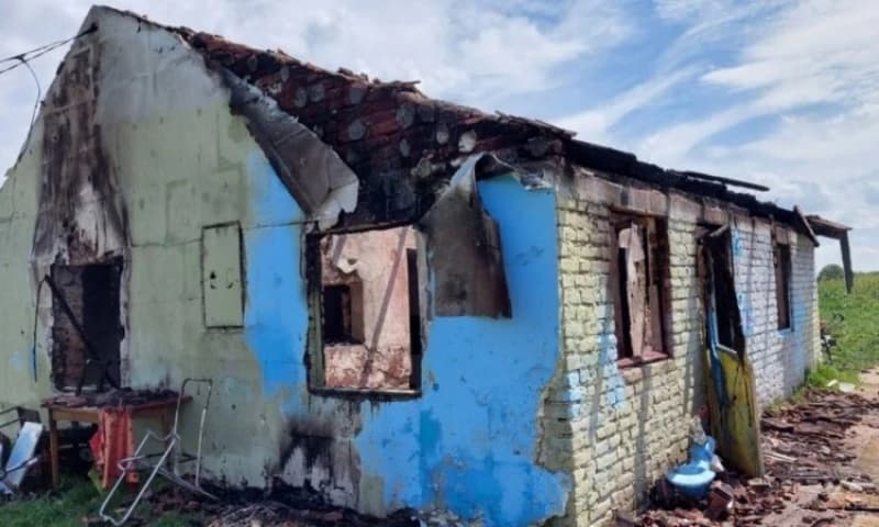 Izgorjela kuća, Sremska Mitrovica 