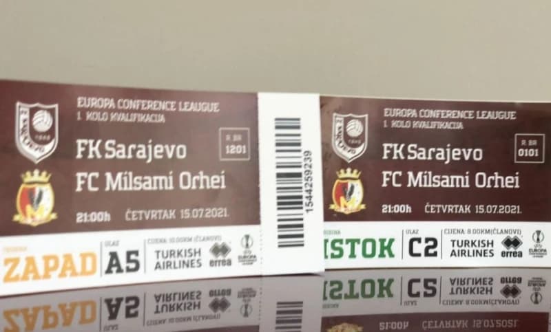 FK Sarajevo: Prodaja ulaznica za meč protiv Milsamija na dodatnim lokacijama