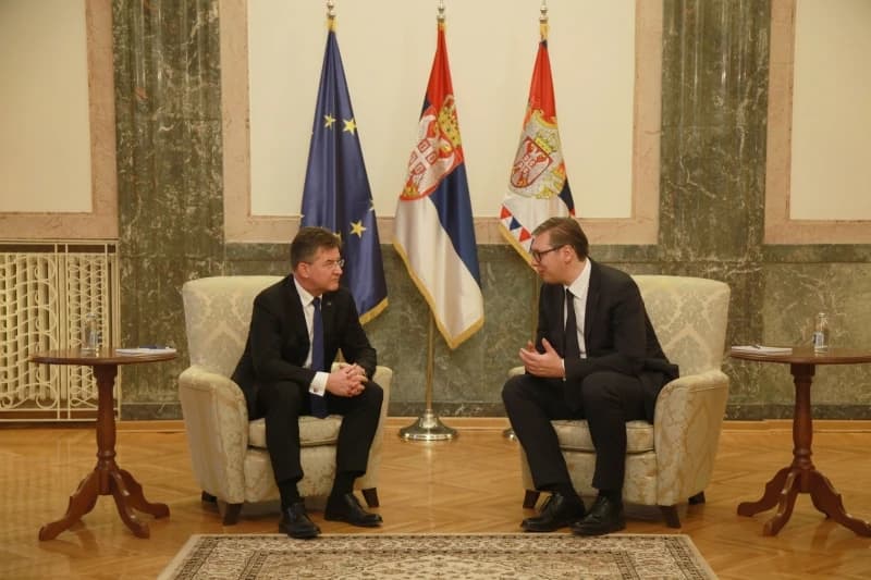 Miroslav Lajčak i Aleksandar Vučić