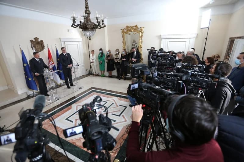 Press konferencija Pahora i Vučića