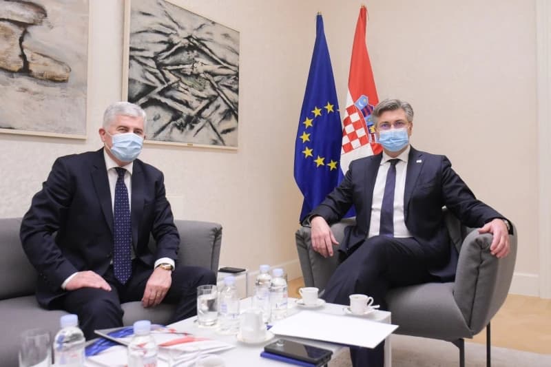 Plenković i Čović u Zagrebu razgovarali o Izbornom zakonu i položaju Hrvata u BiH