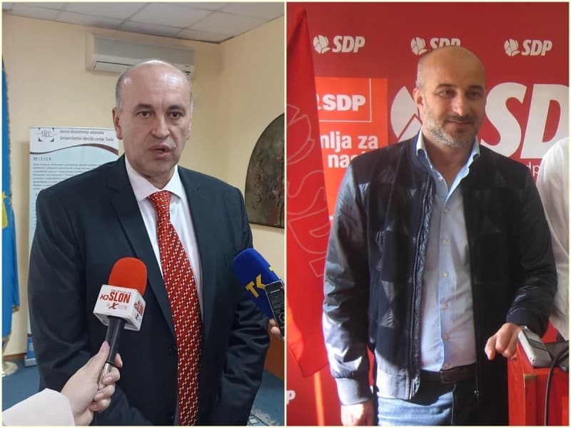 Slađan Ilić iz SDP-a i Mirsad Čamdžić iz NS