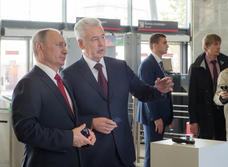 Vladimir Putin i gradonačelnik Moskve Sobjanin