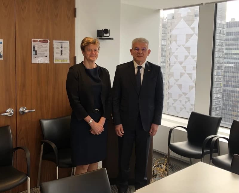 Džaferović sa ambasadorima Britanije i Francuske u UN-u: Osuda blokade institucija, održati izbore u BiH