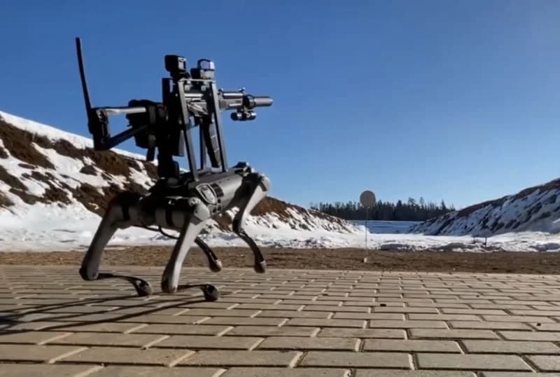Pas robot s oružjem