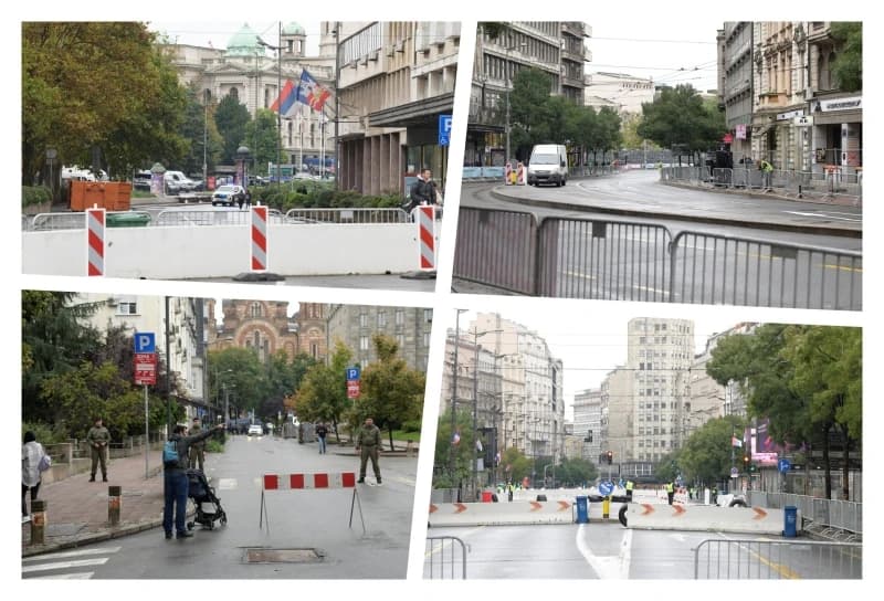Blokirane ulice u Beogradu